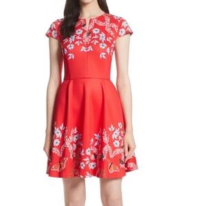 Ted Baker London Saydi Kyoto Skater Dress Size 1